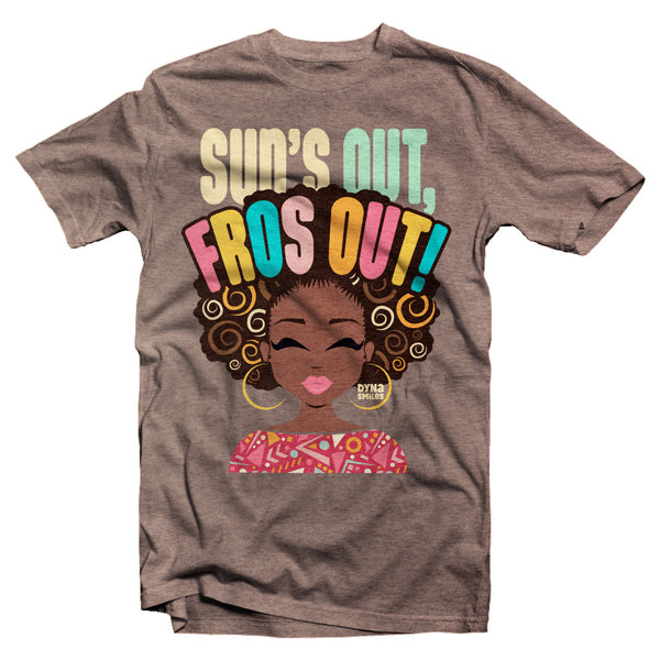 Sun's Out, Fros Out Unisex T-Shirt (HEATHER TAN)